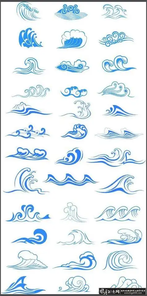 汹涌的波涛怎么画简笔画