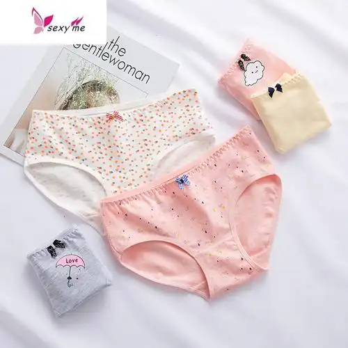 女孩内裤1315岁女大童棉1012岁中大童初中学生儿童女童三角裤fish