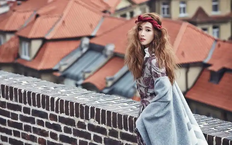 小清新森女系文艺范女青年清纯唯美写真桌面壁纸