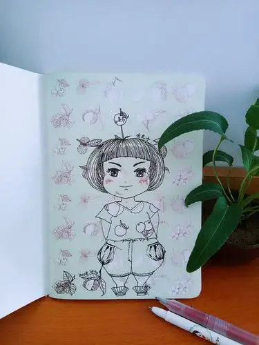 小美马的金点子笔记本手绘封面