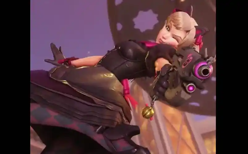 即将于24号上线的dva新皮肤: 黑猫卢娜_哔哩哔哩 (゜-゜)つロ 干杯