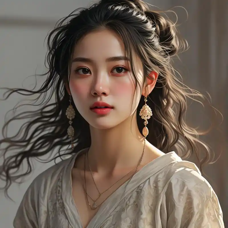 ins高级质感真人女生头像92 女生的快乐真的很简单,比如拍到几张