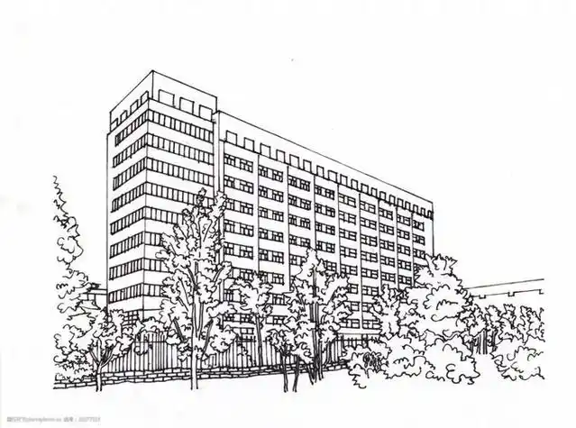 学校 strong>教学楼简笔画 /strong>图片