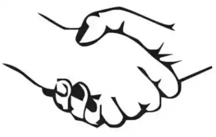 画法两只手握在一起简笔画两个人一起握手的简笔画步骤教学两个人一起