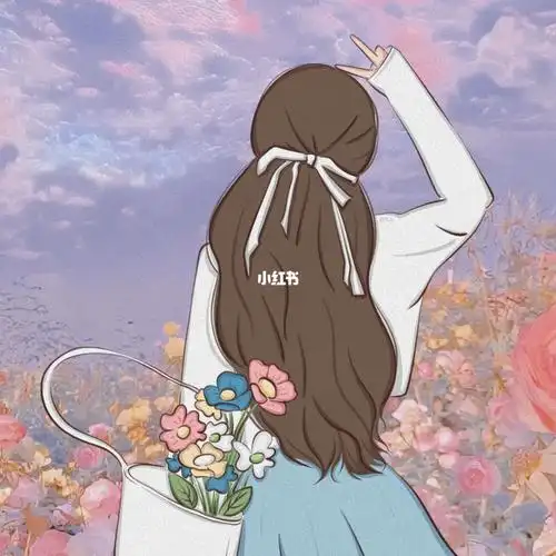 薯队长  #手绘头像  #剪刀手  #头像 #头像分享 #闺蜜头像 #背影