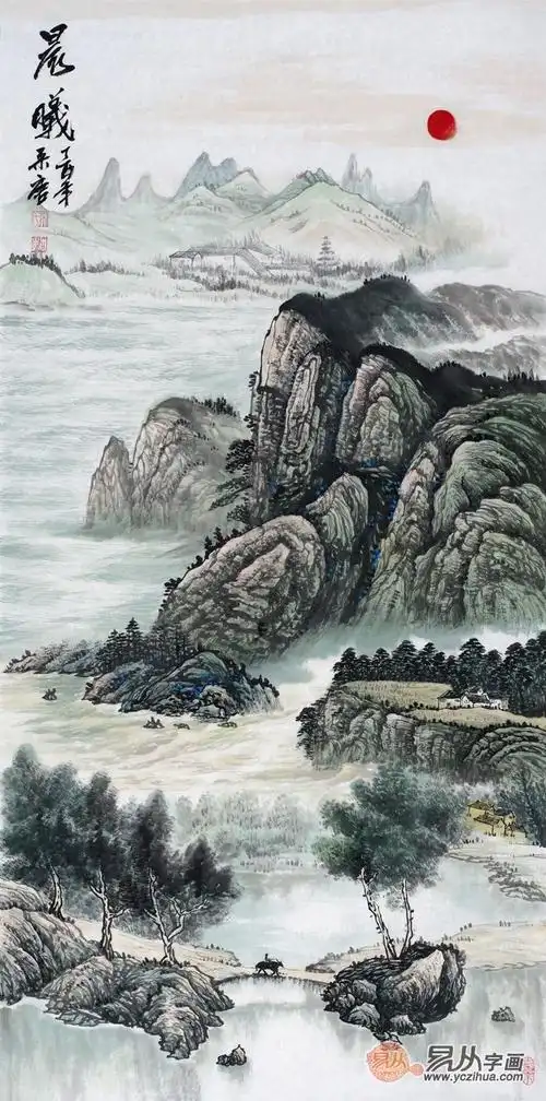 清雅别致的名家山水画是首选