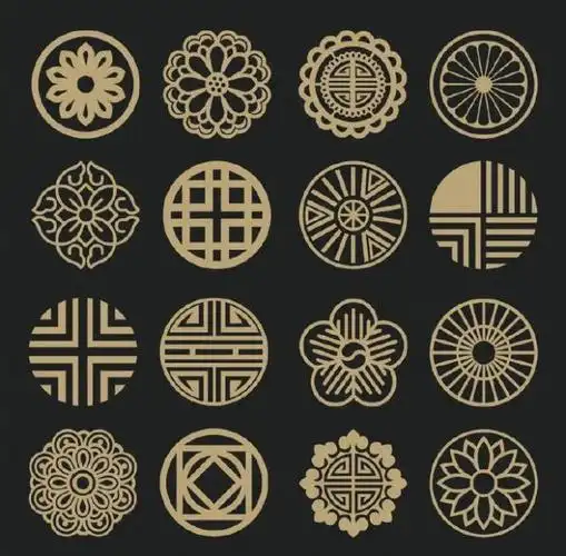 干货中国传统花纹图案素材