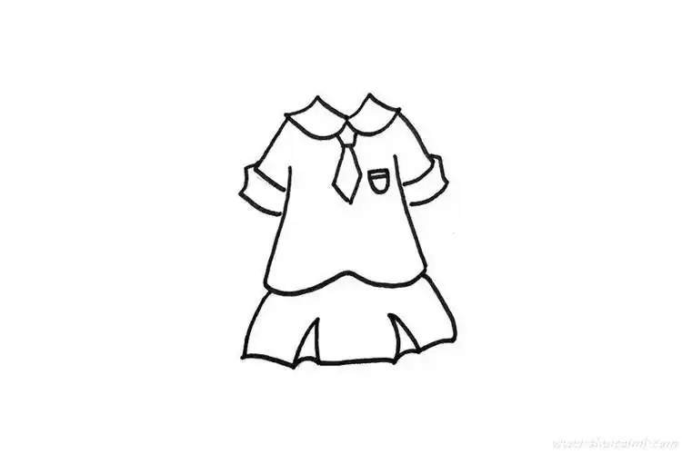 女生校服怎么画女生校服简笔画画法日本高中女生校服有哪些不同穿法?