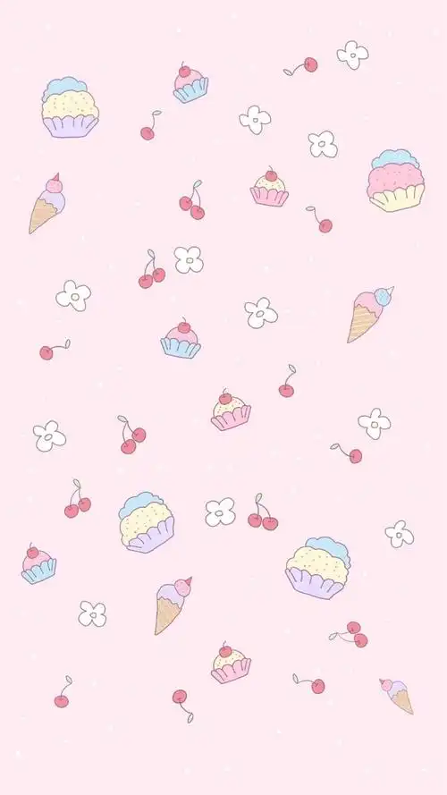 粉红少女心可爱卡通