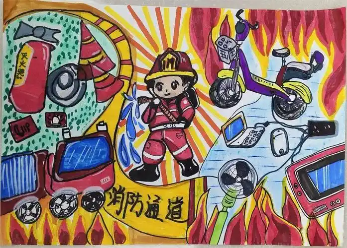 【消防宣传月】 "我是小小消防员"第八届儿童消防作文绘画大赛作品