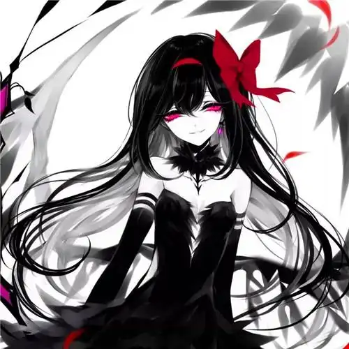 动漫高冷霸气暗黑女生头像图片_女生动漫头像_头像屋