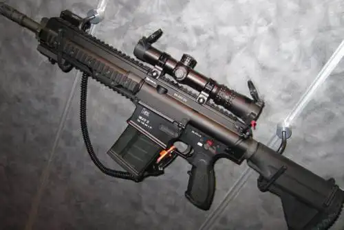 hk417自动步枪,一种德国推出的大威力自动步枪,但却被法国陆军特种