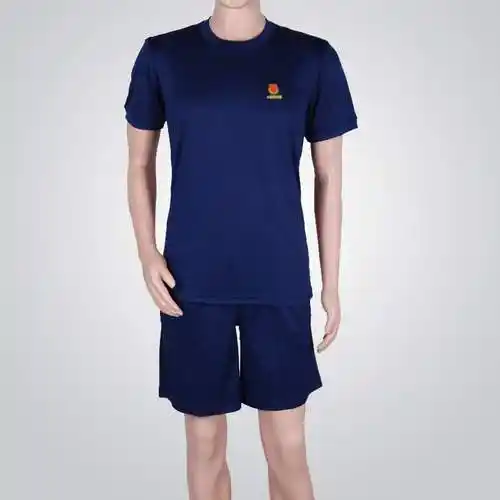 正品新款消防夏季蓝色体能能作训服裤衩背心t恤