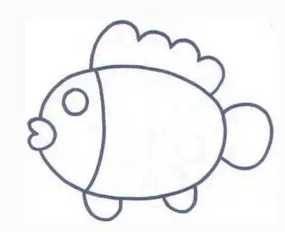 热带鱼简笔画 热带鱼简笔画图片