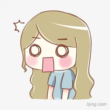 表情惊讶表情女孩表情png素材透明免抠图片-动植人物