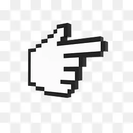 矢量黑色手指箭头