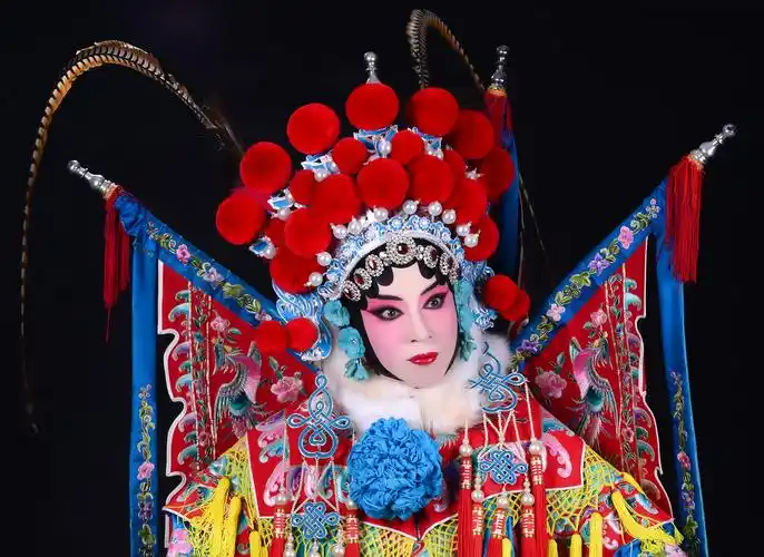 我的京剧照 京剧旦角化妆 刀马旦穆桂英