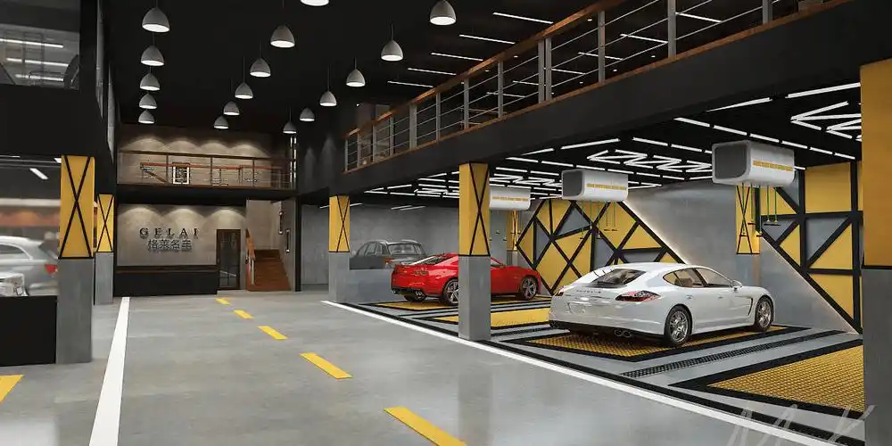 洗车店汽车美容店装修设计,如何吸睛?_店铺_顾客_色彩