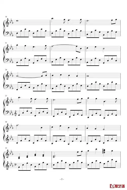 雨幕钢琴谱-灵空gtech2