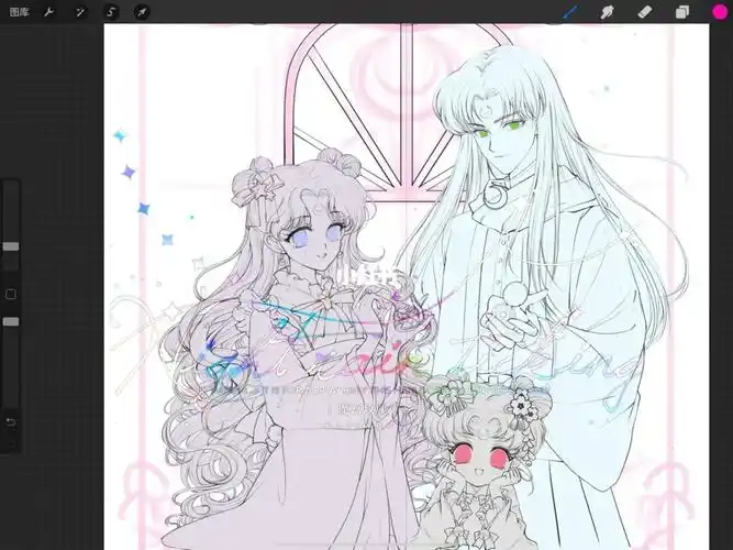 了,这日子什么时候是个头#美少女战士  #procreate  #露娜  #亚提密斯