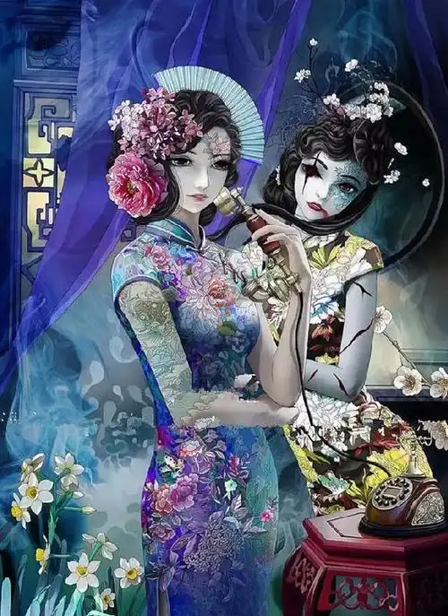 你一分美丽一分邪魅我便十分沉醉绯澜古风人物作品