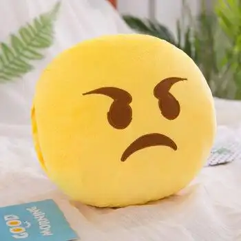 大号暖手抱枕表情包玩偶毛绒玩具学生抱枕怒33厘米抱枕款送15厘米挂件