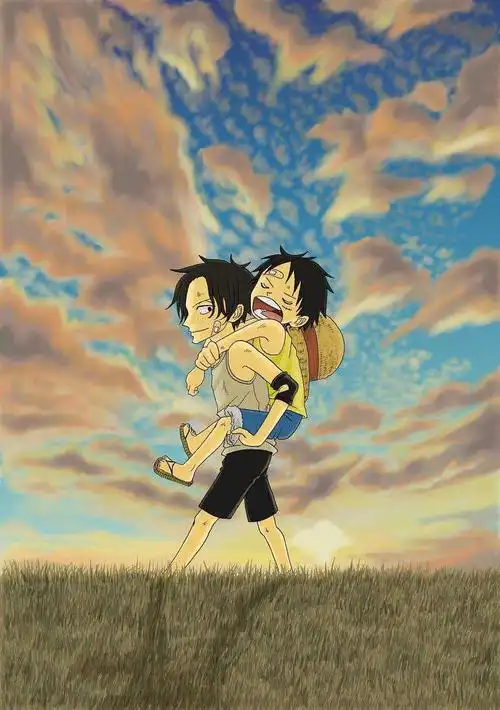 兄弟---艾斯与路飞