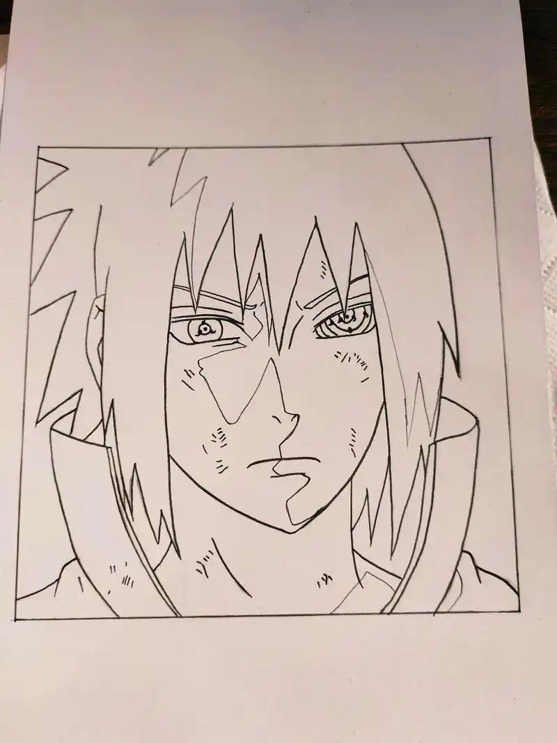手把手教你画宇智波佐助 都是库存   @-hero【手绘】