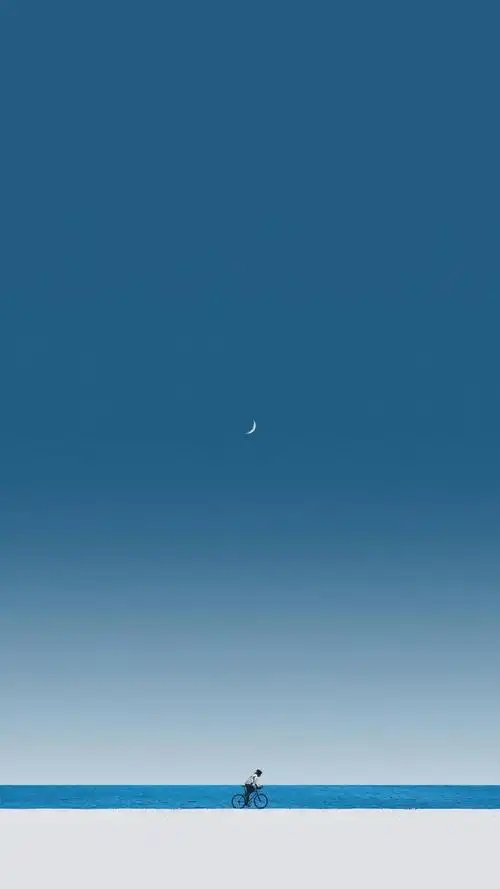 极简壁纸,干净清爽的夏末,天高云淡