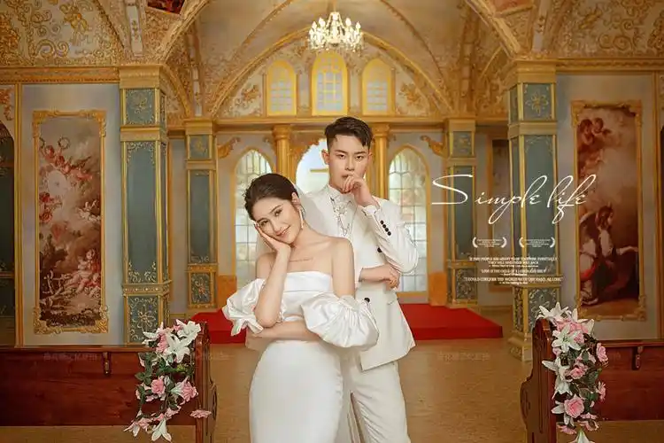 奢华高贵的欧式婚纱照