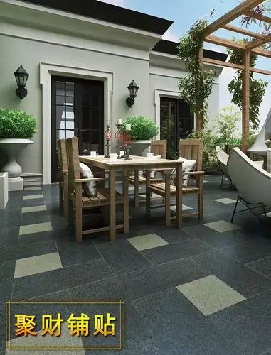 金简 室外庭院地砖铺小院子露台瓷砖入户外仿青石板花园别墅防滑-淘宝