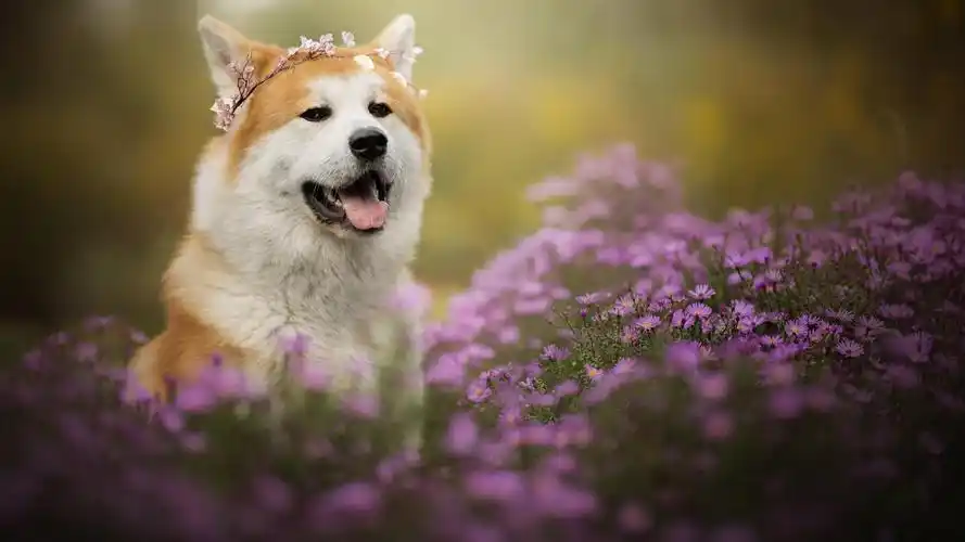 桌面壁纸 动物壁纸 > 正文  本文 可爱狗狗清新壁纸_萌萌的个性狗狗由