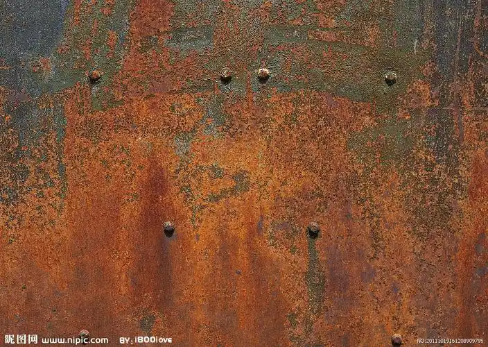 生锈的铁皮图片