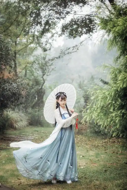 z 汉服女汉服女古装仙女裙齐胸襦裙古装汉服夏装日常改良古风清新淡雅