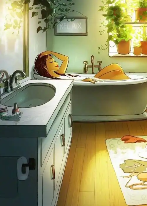 洛杉矶插画师笔下单身女生的日常.一个人虽.