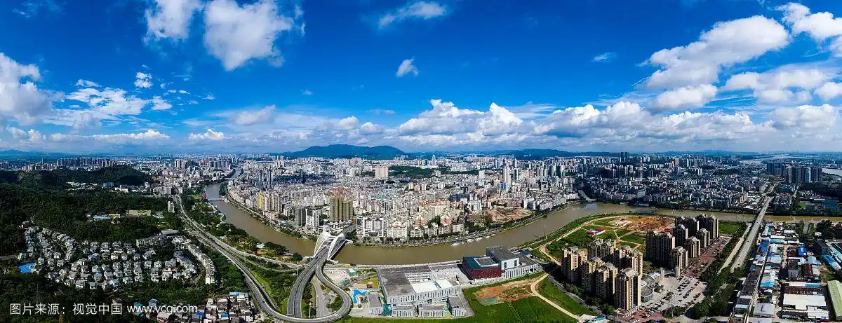广东省江门市城市风光