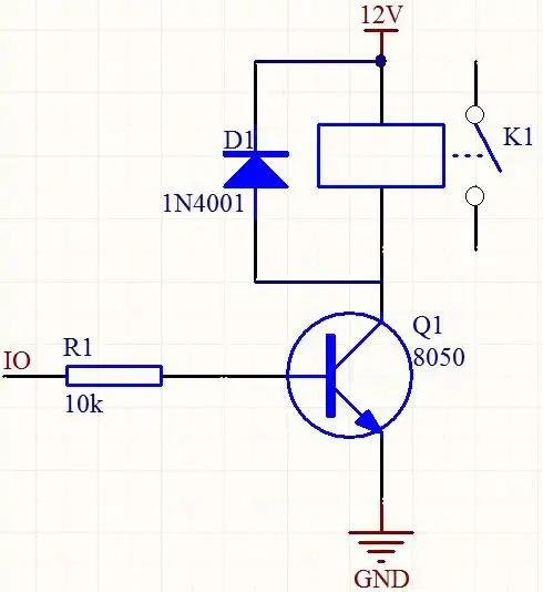 想要用单片机通过12v继电器控制小电机,求接线图!
