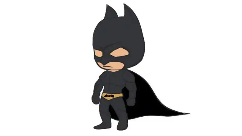 蝙蝠侠涂色模板