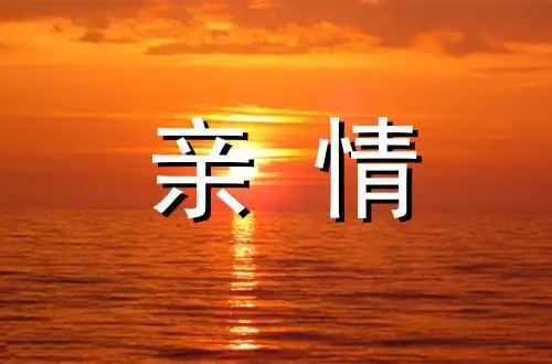 亲情温暖了我的岁月