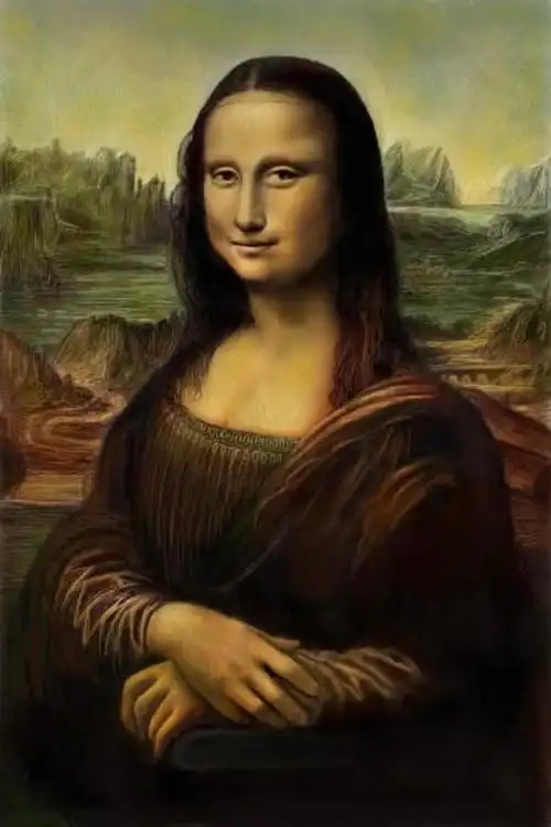 蒙娜丽莎插画图片壁纸