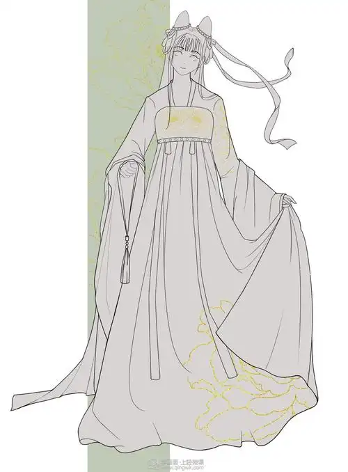 《古风类服饰剪裁设计—基础汉服》by gf-102-111 缺缺