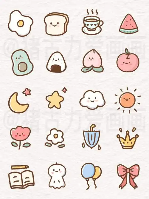 简笔画  #简笔画教程  #笔记灵感  #手帐素材  #儿童简笔画  #卡通