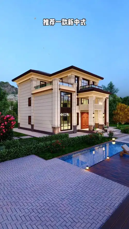 推荐一款占地218平的新中式三层别墅设计图