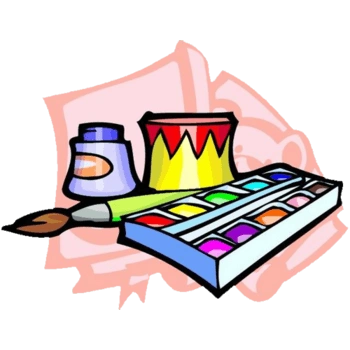 矢量卡通颜料素材