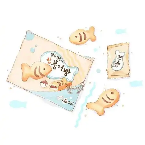 壁纸,小零食手绘插画