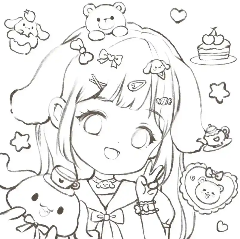 原创头像 #q版 #卡通头像 #三丽鸥 #玉桂狗 好喜欢三 - 抖音