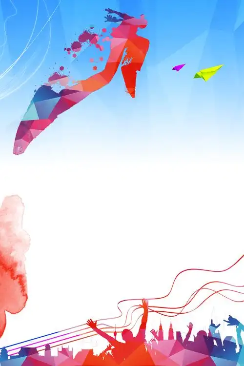 青春活力运动海报psd背景素材