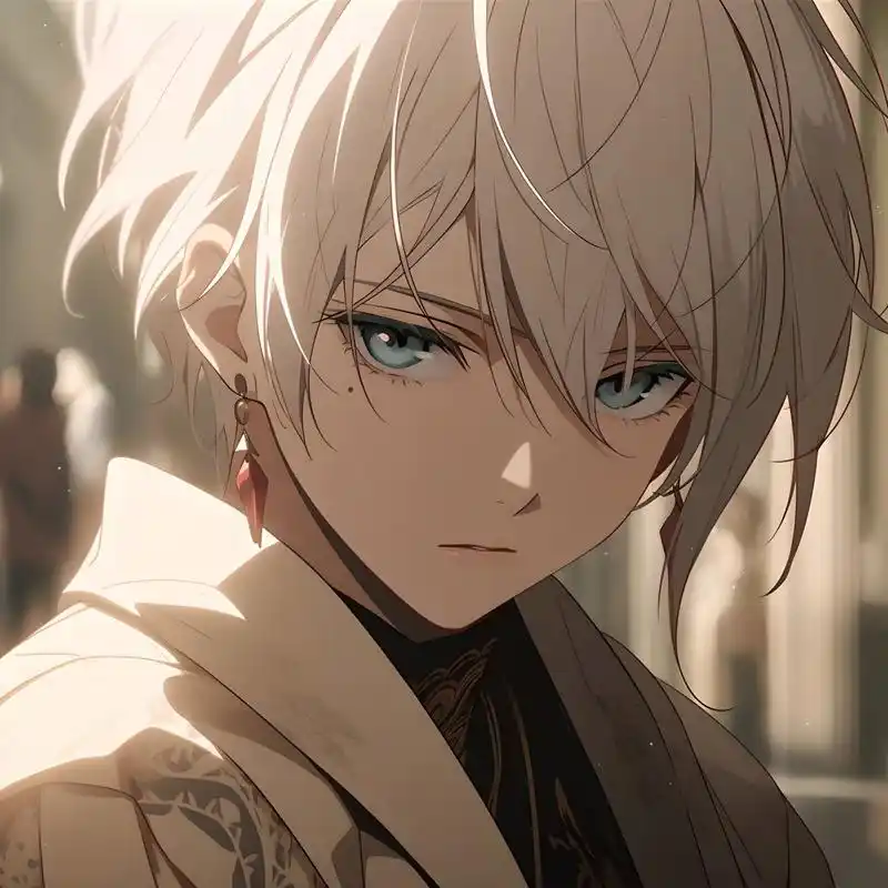 5250白发蓝瞳动漫头像5250 白毛控在哪,让我看到你们的双手