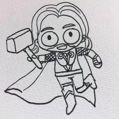 洛基法杖简笔画