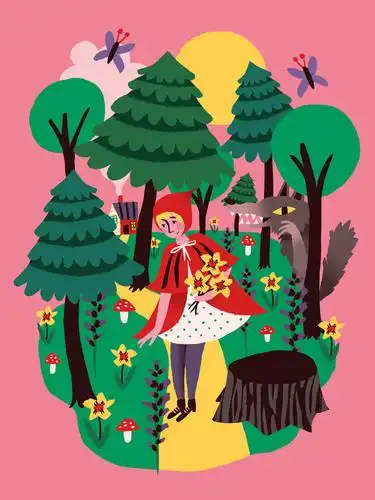 童话风格插画巧克力包装设计